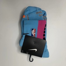 2 Nike Grip NBA Official Power Grip Ankle Socks MIAMI HEAT City Edition Sz XXL  picture