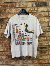Vintage 1994 World Cup USA 94 Soccer T Shirt Acme Clothing Goal Keeper XL picture