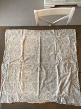 Nancy Koltes Fine Linens Italy Tan Scroll Scalloped Edge Euro Pillow Sham picture