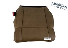 2007-2011 Jeep Wrangler Sahara Driver Bottom Leather Cover Dark Saddle Tan picture