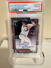 2024 Topps Bowman Draft  RC Travis Bazzana Chrome Prospect Auto #CPA-TB PSA 10  picture
