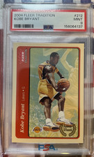 RARE 2004 Fleer Tradition Kobe MAMBA Bryant #212, PSA 9 MINT Award Winner Insert picture