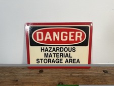 Vintage Danger Hazardous Material Sign picture
