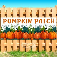 PUMPKIN PATCH Advertising Halloween Holiday Vinyl Banner Flag Sign USA SB11403 picture