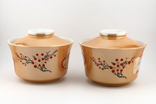 Vintage Chinese Ceramic Lidded Jars Pair 4