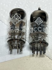 2X - Telefunken 12AT7 ECC81 Vacuum Tubes  Tested Strong and Close picture