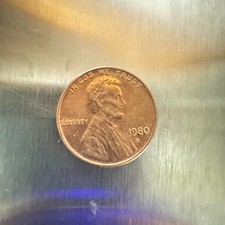 1980-D Lincoln Memorial Small Cent Penny, Business Strike Copper BN KM#201 picture