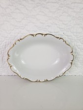 Schumann Arzberg Germany Golden Elegance Oval Vegetable Relish Bowl 9 3/4