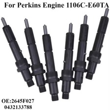 6 Pcs Fuel Injectors 2645F027 0432133788 For Perkins Engine 1106C-E60TA picture
