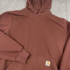 Carhartt Rain Defender Hoodie Sweatshirt Mens L Loose Fit Work Casual 100615 B53 picture