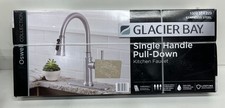 Glacier Bay Oswell 1 Handle Pull-Down Sprayer Kitchen Faucet Stainless SEALED picture
