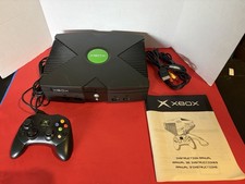 Xbox Original Console OEM Controller Power/Av Cables Cleaned Tested Works V 1.0 picture