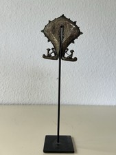 Beautiful Old Ethnic Silver Mamuli Pendant, Sumba Indonesia picture