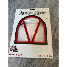 Decor Noel Angel Hair Flame Proof Christmas Decor NWT Vintage MCM Spun Glass NOS picture