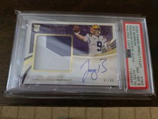 2020 Immaculate Collection Collegiate Joe Burrow Rookie Patch Auto / 99 PSA  picture