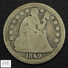 1849 O Seated Liberty Silver Dime 10C picture