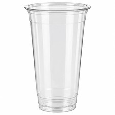 ProTakeOut, [32 oz] Clear PET Cups – 107mm Rim, 500 Pack (50/10) picture