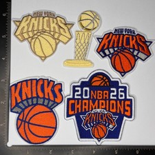 New York Knicks Iron on Patch Gold Finals Trophy picture