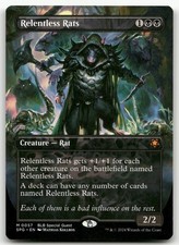 Relentless Rats (Borderless) #57 (NM) Special Guests SPG Magic MTG picture