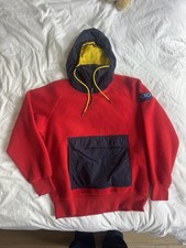 Polo Sport Ralph Lauren Vintage Hi Tech Fleece Hoodie Ski Snow Beach 1992 Small picture