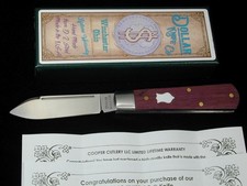 DOLLAR KNIFE CO BLOODWOOD WHITE SHIELD KNIFE COOPER CUTLERY SCHATT & MORGAN US picture