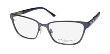 NEW DANA BUCHMAN PRIMROSE GLASSES SQUARE 54-16-140 WOMENS NV BLUE FULL-RIM METAL picture