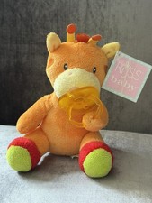 New Russ Berrie Giraffe Pacifier Plush Babies Love To Learn Baby Stuffed Animal picture