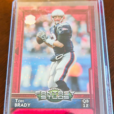 Topps 2015 Fantasy Studs Tom Brady Red Serial #54/60 HOF Patriots Gorgeous picture
