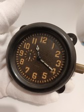 AVRM ZChZ  Tank T-34 & USSR Air Force Helicopter Fighter I-16 Panel Clock, 1955 picture