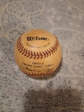 Vintage Wilson A1010 Official Pacific Coast League Baseball William Cutler PCL picture