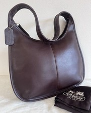 VGUC Vintage Coach 9025 Mahogany Brown Leather Ergo Shoulder Bag Made in USA picture