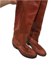 Gianni Bini Women’s Boots Size 6 Orange/Red. Some Peeling On Inside See Photos picture