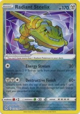 Radiant Steelix - 124/196 Pokemon TCG  Ultra Rare Lost Origin picture