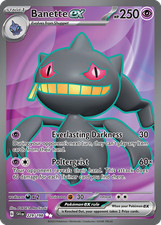 Banette ex 229/198 Ultra Rare Scarlet & Violet Pokemon Holo Near Mint picture