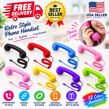 Retro Telephone Wired Handset Phone Receiver for Calls Computer Mobile Phone picture