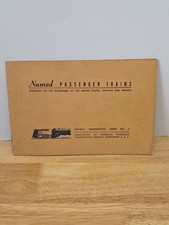 Railroad Ephemera 1948 NAMED PASSENGER TRAIN EQUIPMENT CARS NUMBERS . picture