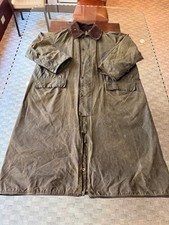 Vintage Barbour Burghley Waxed Riding Coat– Factory Reconditioned - Size C44 picture