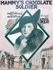 Mammy's Chocolate Soldier Sheet Music Sophie Tucker Archie Gottler Mitchell 1918 picture