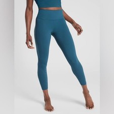 Athleta Elation Ultra High Rise 7/8 Tight Small NWOT  Blue-Green picture