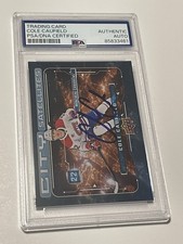 Cole Caufield Signed Card Slabbed PSA DNA Auto IP UD City Satellites Canadiens a picture