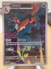 Pokémon TCG Thievul 092/084 Pitch Black Illustration Rare 100HP EN 2026 picture