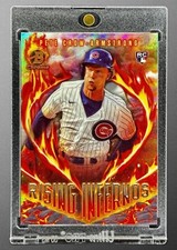 Pete Crow-Armstrong RARE ROOKIE FLAME REFRACTOR INVESTMENT CARD SP ROY CUBS MINT picture