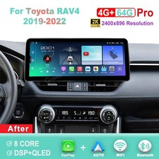 12.3 inch 2K Screen Android Car Radio For Toyota RAV4 2019-2022 Carplay WiFi BT picture