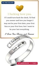 Angyape Just Breathe Ring For Women, Adjustable Inspirational Heart Rings Stainl picture