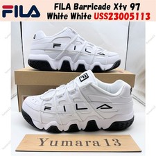 FILA Barricade Xty 97 White White USS23005113 Men's Size picture