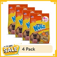 (4 pack) Nylabone Nubz Chicken Dog Treats, All Natural Edible Long Lasting Dry picture