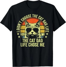 Cat Dad Shirts For Men Funny Cat Dad Father's Day Cat Daddy T-Shirt picture