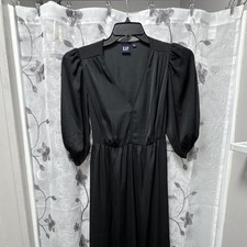 Open Back Maxi Dress By Gap And Extra Small With Puffy Sleeps in size x small picture