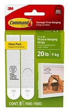 Command Heavyweight Picture Hanging Strips XL 20 Lb 17217-8ES 1 Box picture
