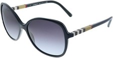 BURBERRY BE 4197 30018G Black Plastic Butterfly Sunglasses Grey Gradient Lens picture